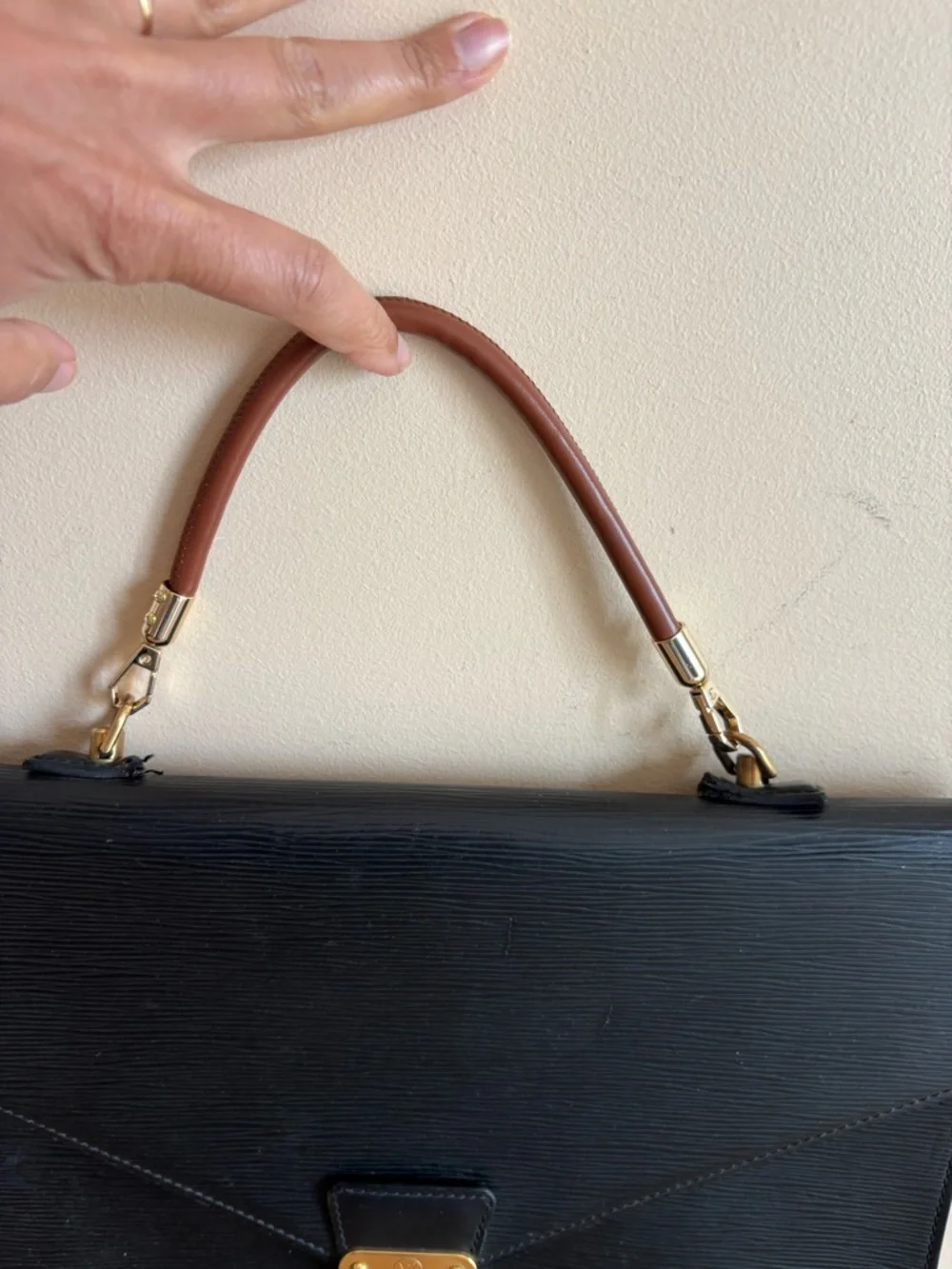Authentic Louis Vuitton epi leather taiga briefcase